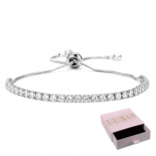 BRANSOLETKA DAMSKA SREBRNA Z KRYSZTAŁAMI SWAROVSKI - Bransoletki - miniaturka - grafika 1