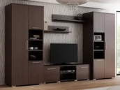 Meblościanki - Elior Komplet mebli Pixelo 5X - wenge - miniaturka - grafika 1