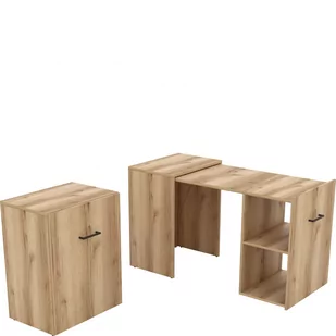 Biurko Wysuwane 24N3LV03 TYP-03 Smart Dąb Grand Naturalny Helvetia Wieruszów Dąb Grand Naturalny - Biurka - miniaturka - grafika 1