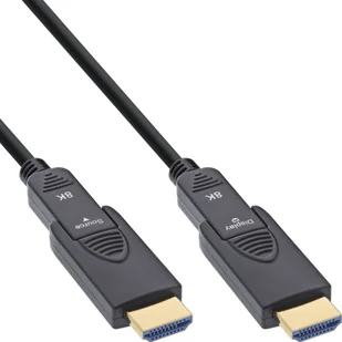 InLine® HDMI AOC Kabel, Ultra High Speed HDMI, 8K4K, Stecker abnehmbar, 80m - Kable komputerowe i do monitorów - miniaturka - grafika 1