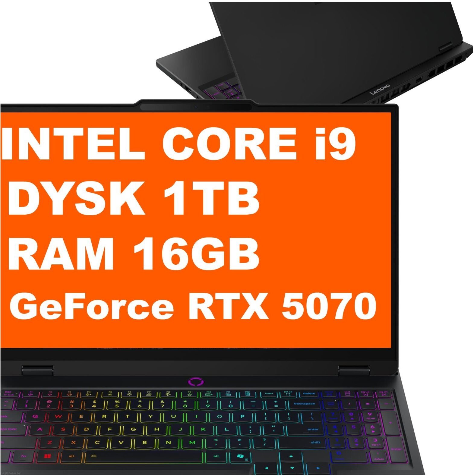 Lenovo LEGION 5 15IRX10 / 83LYX003US / Intel Core i9 / 16GB / 1TB / RTX 5070 / 15.1