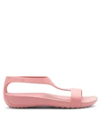 Sandały damskie - Crocs Sandały SERENA SANDAL 205469-682 Różowy - miniaturka - grafika 1