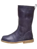 Kozaki damskie - Kmins Skórzane kozaki w kolorze granatowym - miniaturka - grafika 1