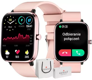 Giewont GW230-1 Różowe Złoto-Różowy - Smartwatch - miniaturka - grafika 1