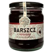 Zupy w płynie - Barszcz czerwony na zakwasie z malin 400ml - Schronisko Bukowina - miniaturka - grafika 1