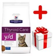 Sucha karma dla kotów - Hills Prescription Diet Y/D Feline Thyroid Care 5 kg - miniaturka - grafika 1