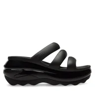 Klapki i japonki damskie - Klapki Crocs Mega Crush Triple Strap 209842 Czarny - miniaturka - grafika 1