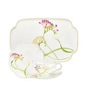 Serwisy do kawy i herbaty - Zestaw do herbaty z paterą na 6 osób porcelanowy AROMA di FRESIA - miniaturka - grafika 1