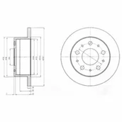 Tarcze hamulcowe - Tarcza hamulcowa DELPHI BG4099 - miniaturka - grafika 1