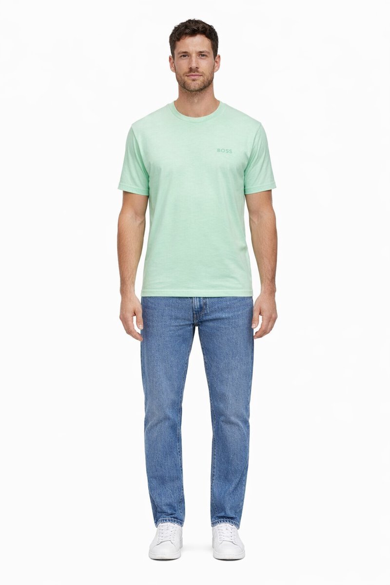 BOSS ZIELONY T-SHIRT MĘSKI KLASYCZNY CASUAL M I4A