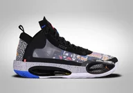 Koszykówka - Nike Air Jordan 34 Low Gs Black Laser Orange Zion Williams - miniaturka - grafika 1
