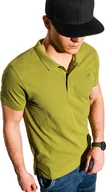 Koszulki męskie - Ombre Koszulka Polo Męska Koszulka Polo Top Koszulka Polo Kołnierzyk Krótki Rękaw Jednokolorowy Casual Sportowy Modny Dla Mężczyzn 100% Bawełna 16 Kolorów S-XXL Zielony S - miniaturka - grafika 1