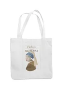 Torebki damskie - Torba Jan Vermeer Klimt Sztuka Smieszny Nadruk - miniaturka - grafika 1