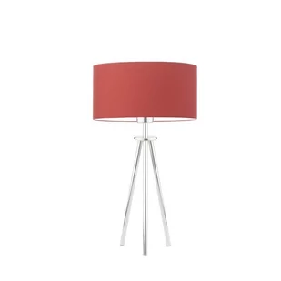 Lampka nocna LYSNE Alta, czerwona, stalowa, E27, 50x30 cm - Lampy stojące - miniaturka - grafika 1