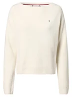 Swetry damskie - Tommy Hilfiger - Sweter damski, biały - miniaturka - grafika 1