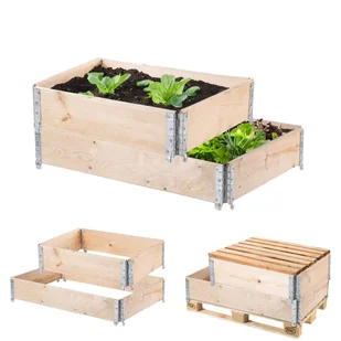 Obrzeże ogrodowe, nadstawka paletowa Banari 120x80x20cm i 60x80x20cm - Donice Obrzeże ogrodowe, nadstawka paletowa Banari 120x80x20cm i 60x80x20cm - Donice - miniaturka - grafika 1