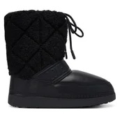 Śniegowce damskie - Śniegowce LOVE MOSCHINO JA24422G0NISJ00Bcz Czarny - miniaturka - grafika 1