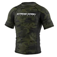 Koszulki sportowe męskie - Rashguard fitness męski z krótkim rękawem EXTREME HOBBY HAVOC - miniaturka - grafika 1