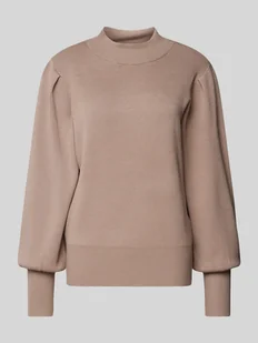Sweter z dzianiny ze stójką model ‘FONNY’ - Swetry damskie - miniaturka - grafika 1