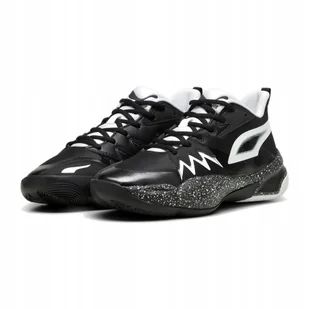 Buty do koszykówki męskie Puma Genetics Speckle puma black/puma white 46 Eu - Buty sportowe męskie - miniaturka - grafika 1
