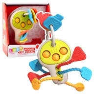 Zabawki interaktywne dla dzieci - ZABAWKOWE KLUCZE EDUKACYJNE KOLOROWE RUCHOME ELEMENTY - miniaturka - grafika 1