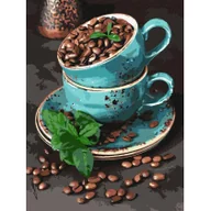 Malowanie po numerach - Malowanie po numerach - Aromatyczna kawa 30x40cm - Ideyka - miniaturka - grafika 1