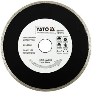 Yato tarcza tnąca pełna 180mm - 6016 (YT-6016) - Tarcze do pił - miniaturka - grafika 1