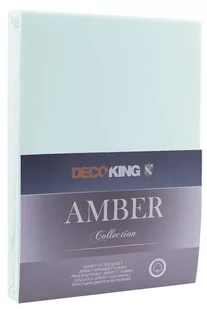 DecoKing Jersey/AMBER/FROZENBLUE/80-90x200+30 - Prześcieradła - miniaturka - grafika 1