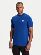 Koszulki męskie - KARL LAGERFELD T-Shirt 755710 553224 Niebieski Slim Fit - miniaturka - grafika 1