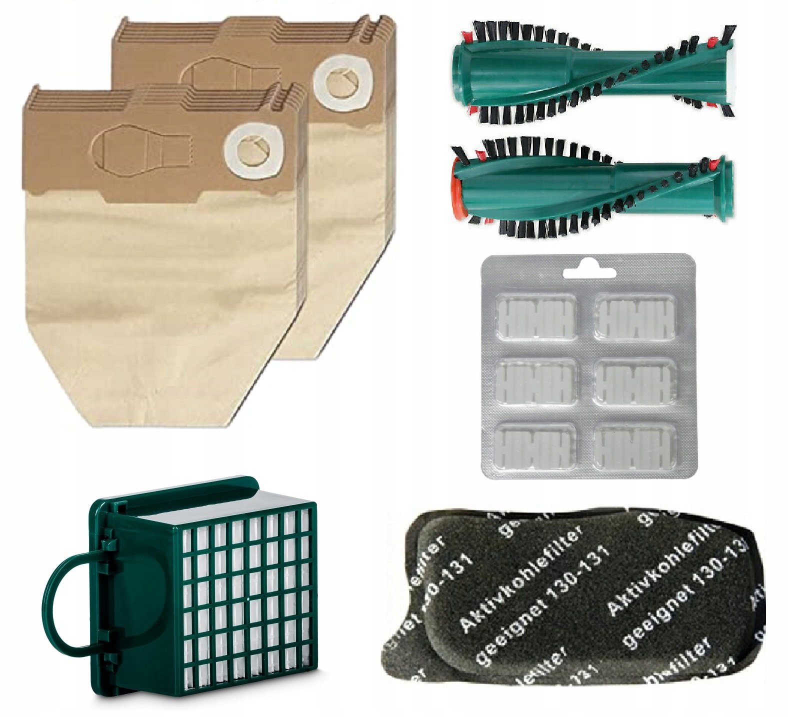 10x Worki Do Odkurzacza Vorwerk Kobold VK130 VK131 Filtry Szczotki Zapachy