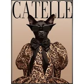 Obrazy i zdjęcia - Obraz w ramie ArtBox Miss Meow 50 x 70 cm - miniaturka - grafika 1