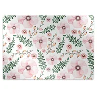 Podnóżki, podpórki, podkładki - Podkładka pod krzesło obrotowe Kwiatki 120x90 cm - miniaturka - grafika 1