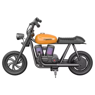 Motocykl elektryczny dla dzieci HYPER GOGO Pioneer 12 Plus, 21,9 V 5,2 Ah 160 W, opony 12'x3', 12 km - pomarańczowy - Motocykle - miniaturka - grafika 2