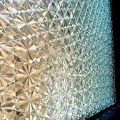 Okleiny - Folia okienna dekoracyjna 3D, samoprzylepna, elektrostatyczna, nieprzezroczysta, zapewniająca prywatność, wzór retro (60 x 200 cm) - miniaturka - grafika 1