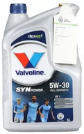 Oleje silnikowe - VALVOLINE SYNPOWER DX1 +  5W30  5L - miniaturka - grafika 1