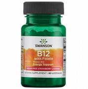 Suplementy diety - Vitamin B12 with Folate (60 tabl.) - miniaturka - grafika 1