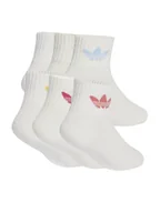 Skarpetki dla dzieci - adidas Zestaw 6 par wysokich skarpet dziecięcych Kids Sock 6Pp JC8541 Biały - miniaturka - grafika 1