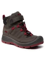 Buty dla chłopców - Keen Trekkingi Redwood Mid Wp 1023885 Zielony - miniaturka - grafika 1