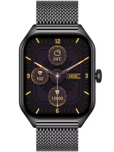 Rubicon RNCF03 Stal Czarny - Smartwatch - miniaturka - grafika 2
