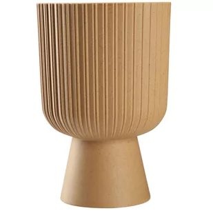 Doniczka na nóżce Golem Eco 18 cm, naturalne drewno - Donice - miniaturka - grafika 1