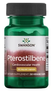 SWANSON Pterostilbene 50mg 30vegcaps - Witaminy i minerały dla sportowców - miniaturka - grafika 1