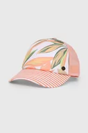 Czapki damskie - Roxy czapka z daszkiem kolor pomarańczowy wzorzysta - miniaturka - grafika 1