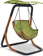 Fotele ogrodowe wiszące - Elior Zielony fotel wiszący do ogrodu - Pasos 3X - miniaturka - grafika 1