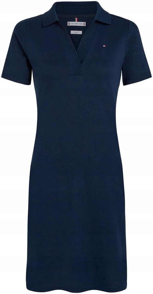 Sukienka damska mini TOMMY HILFIGER Slim Open NK Polo rozmiar L