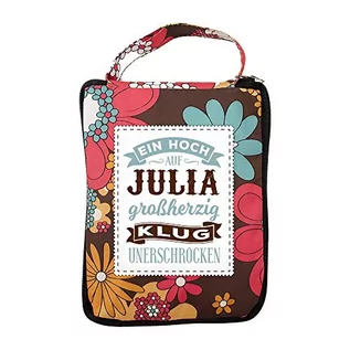 Torebki damskie - History & Heraldry Design Top Lady Torba: Julia/torba na zakupy, torba plażowa, torba sportowa, kwiatowy wzór/wszechstronna, praktyczna, spersonalizowana z imieniem i hasłem - grafika 1