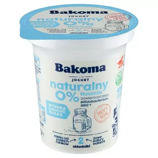 Bakoma Jogurt naturalny 350 g - Kefiry, jogurty, maślanki - miniaturka - grafika 1