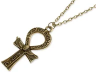 Wisiorki - WISIOREK ZŁOTY KRZYŻ SKARABEUSZ talizmany krzyże kolor złoty ankh gotyk symbole egipskie (ar2441) - miniaturka - grafika 1