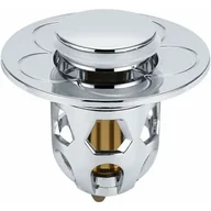 Korki do umywalek - [Srebrny] Uniwersalny korek odpływowy ze stali nierdzewnej, filtr odpływowy, konwerter odbojowy, pręt popychający, rdzeń odpływu zlewu - miniaturka - grafika 1