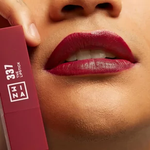 3ina 3INA MAKEUP - Vegan - Cruelty Free - The Lipstick 337 - Ciemne wino - wysokie krycie z wygodną teksturą - Pomadka z magnetyczną nasadką - 5h Czas trwania - Wysoko napigmentowane odcienie - Szminki - miniaturka - grafika 3