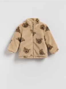 Reserved - Kurtka typu sherpa - brązowy - Kombinezony dla dzieci - miniaturka - grafika 1